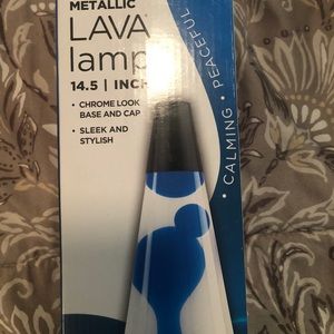 Blue lava lamp